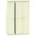 Warwick 3 Door Triple Wardrobe - Cream