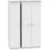 Warwick 3 Door Triple Wardrobe - White