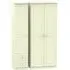 Warwick 3-Door Wardrobe with Drawers - Cream