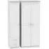 Warwick 3-Door Wardrobe with Drawers - White