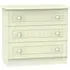 Warwick 3 Drawer Chest - Cream