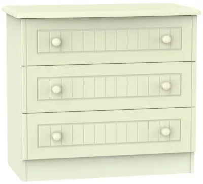 Warwick 3 Drawer Chest - Cream image