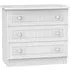 Warwick 3 Drawer Chest - White