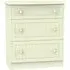 Warwick 3 Drawer Deep Chest - Cream