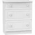 Warwick 3 Drawer Deep Chest - White