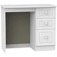 Warwick 3 Drawer Single Dressing Table - White