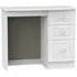Warwick 3 Drawer Single Dressing Table - White