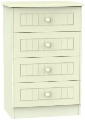 Warwick 4 Drawer Midi Chest - Cream image