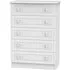 Warwick 5 Drawer Chest - White