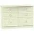 Warwick 6 Drawer Midi Chest - Cream