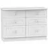 Warwick 6 Drawer Midi Chest - White
