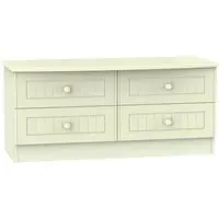 Warwick Bed Box with Storage - Cream