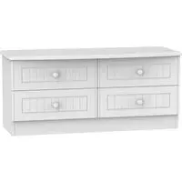 Warwick Bed Box with Storage - White