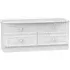 Warwick Bed Box with Storage - White