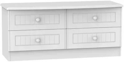 Warwick Bed Box with Storage - White