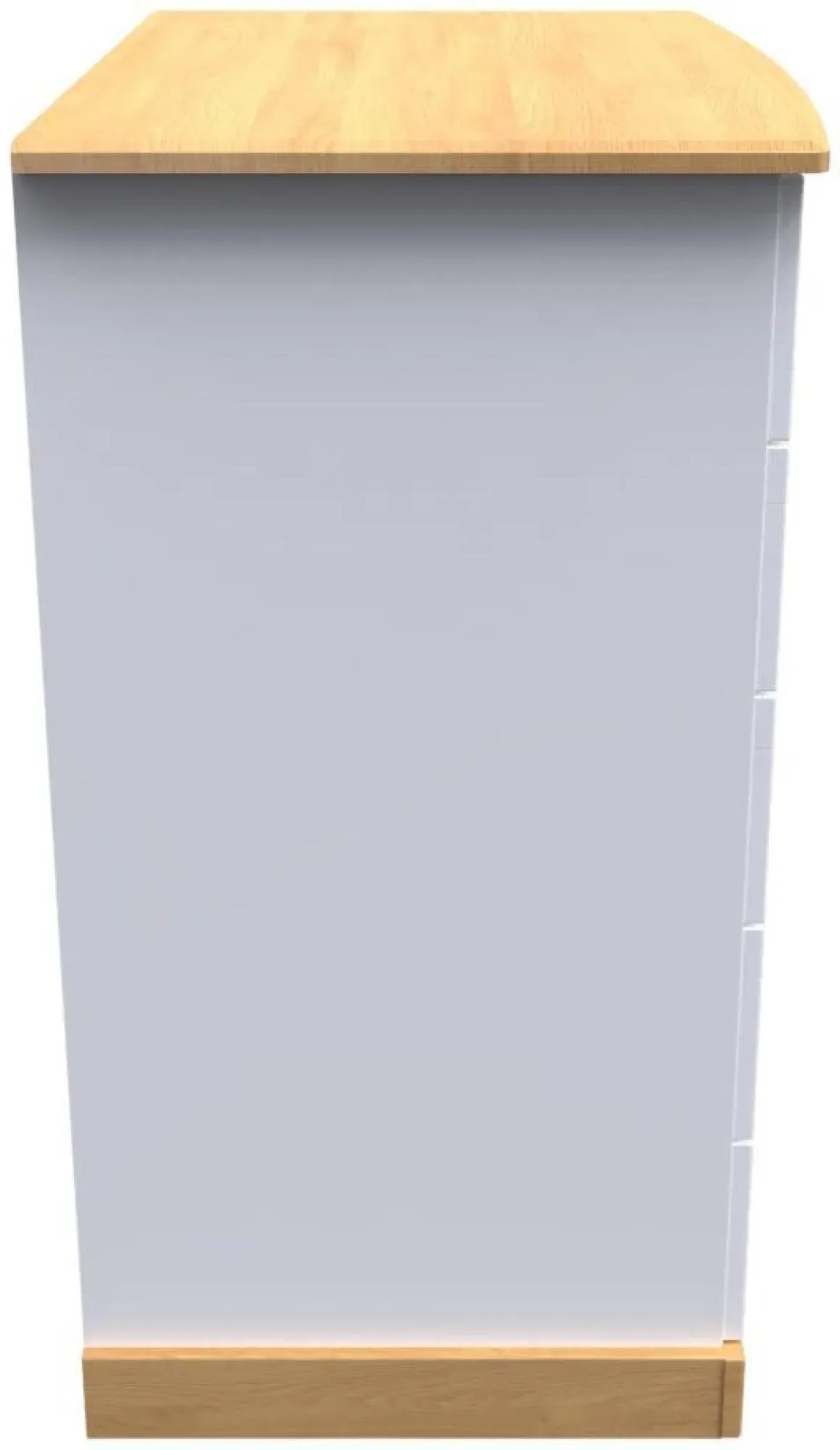 Whitney 1 Door Midi Wardrobe - Oak, White