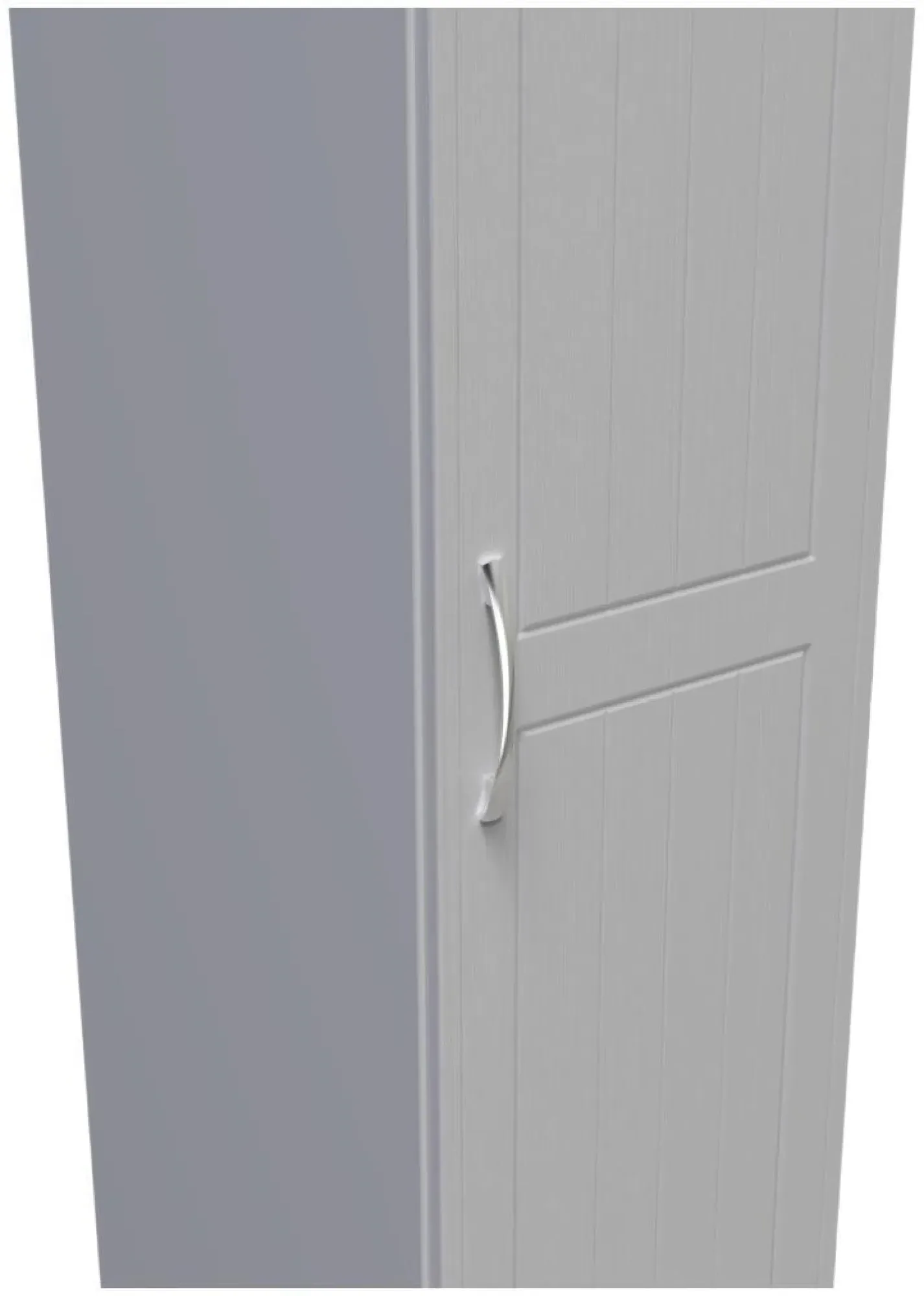 Whitney Single Wardrobe - Oak, Grey