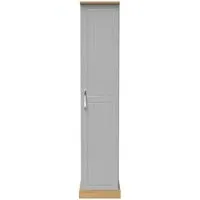 Whitney Single Wardrobe - Oak, Grey