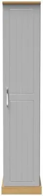 Whitney Single Wardrobe - Oak, Grey image