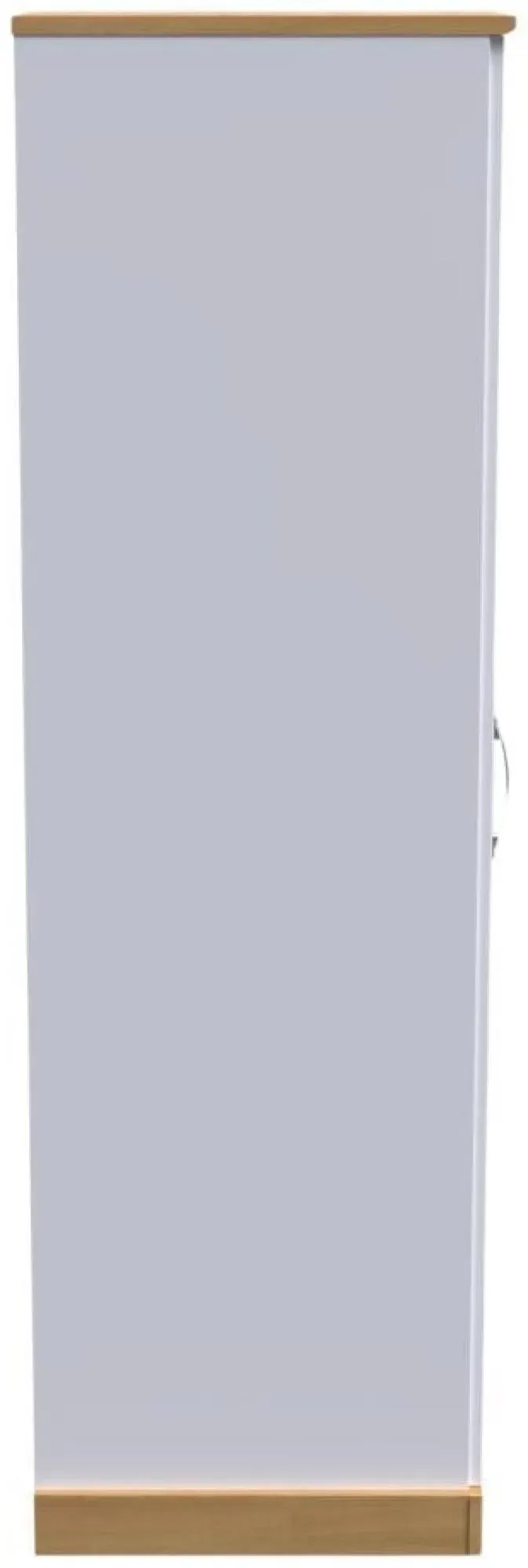 Whitney Single Wardrobe - Oak, White
