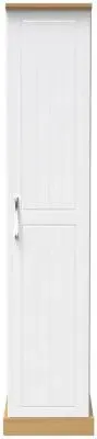 Whitney Single Wardrobe - Oak, White