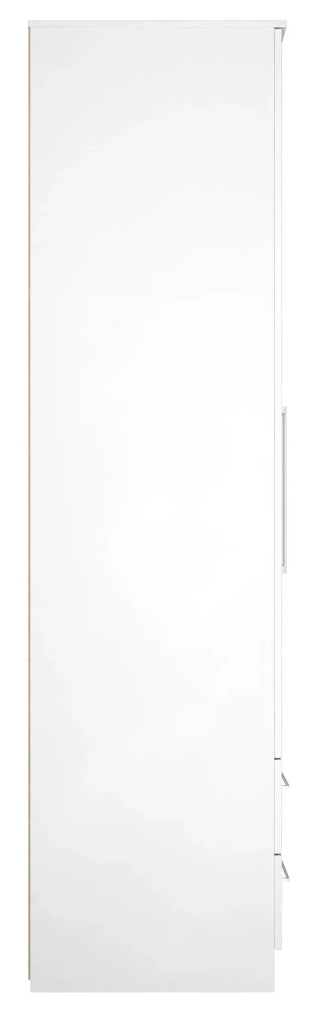 Worcester 2 Door 2 Drawer Tall Wardrobe - White, MDF