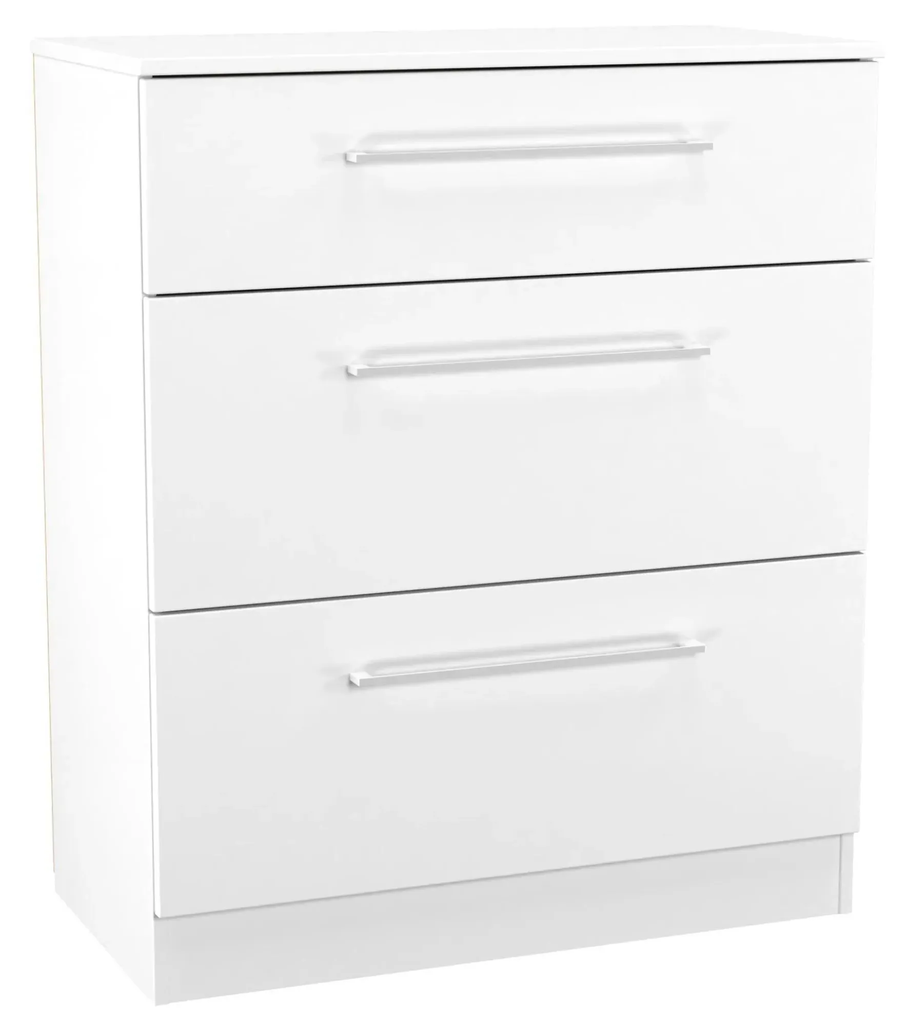 Worcester 3 Drawer Deep Chest - White, MDF
