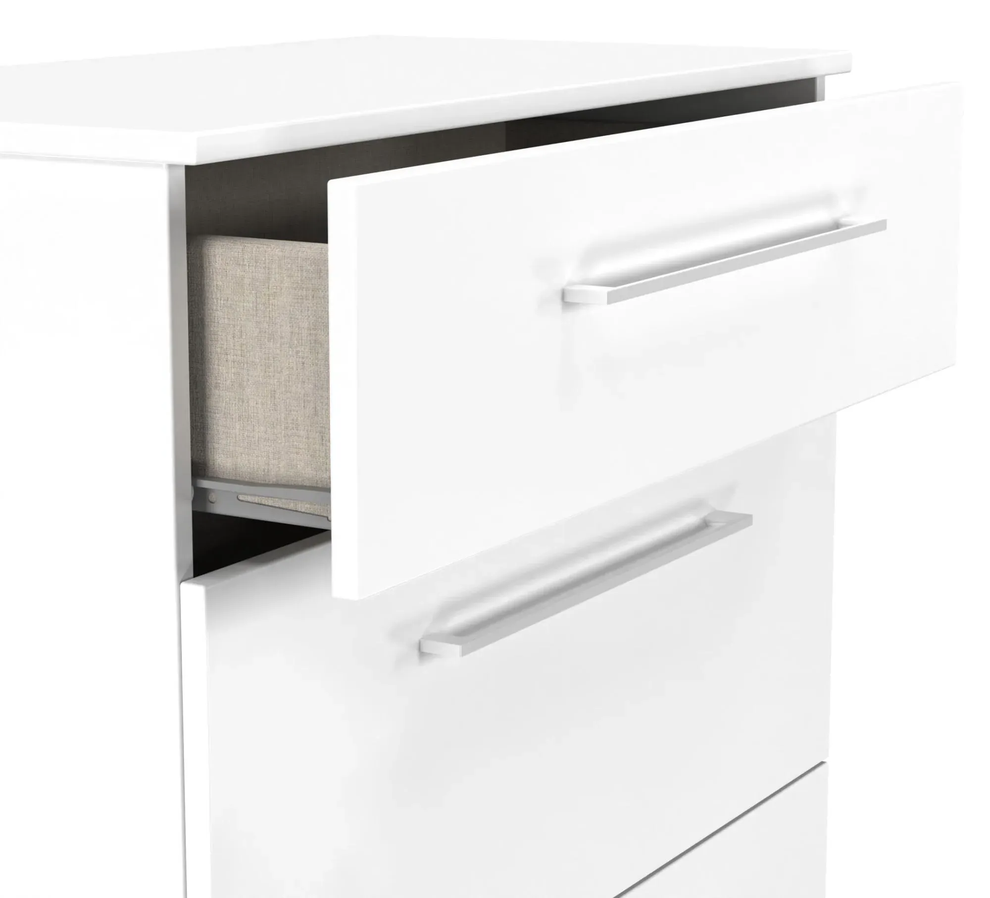 Worcester 3 Drawer Deep Chest - White, MDF
