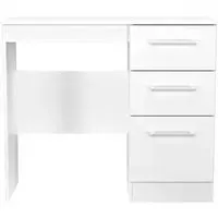 Worcester 3 Drawer Single Dressing Table - White