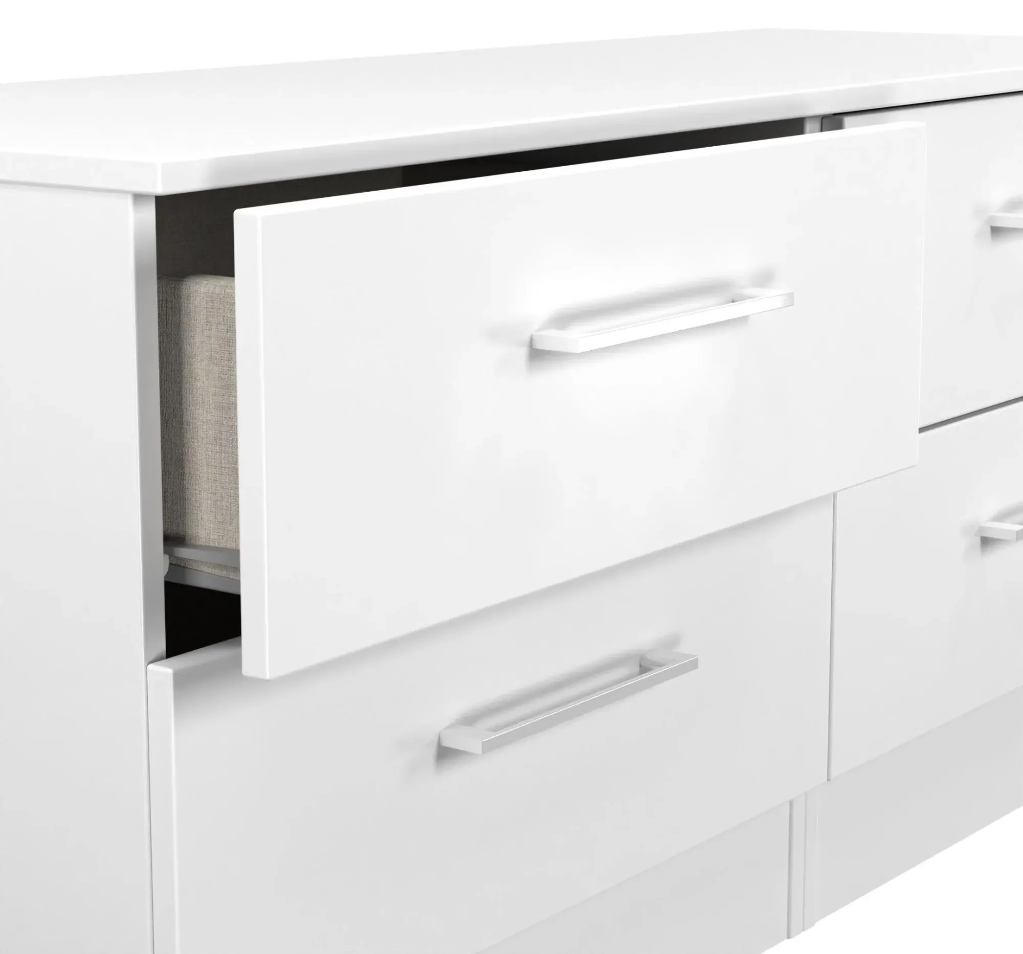 Worcester Bed Box with Storage - White, MDF