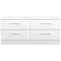 Worcester Bed Box with Storage - White, MDF