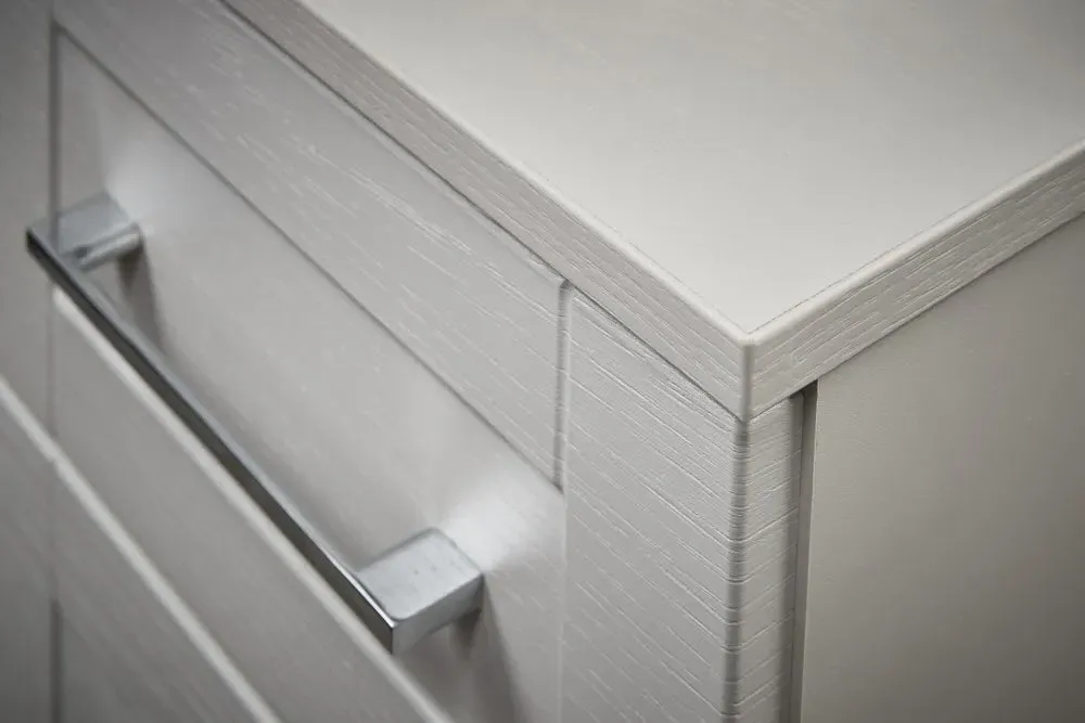 York 2 Drawer Bedside Cabinet - Kaschmir Ash