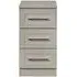 York 3 Drawer Bedside Cabinet - Kaschmir Ash