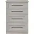 York 4 Drawer Deep Chest - Kaschmir Ash