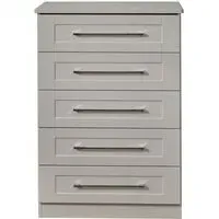 York 5 Drawer Chest - Cashmere