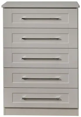 York 5 Drawer Chest - Cashmere