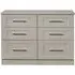 York 6 Drawer Midi Chest - Kaschmir Ash