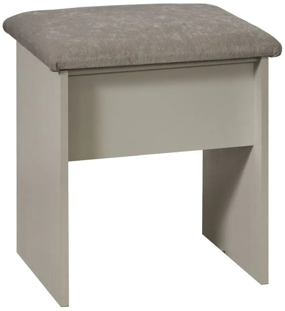York Padded Dressing Stool - Kaschmir Ash