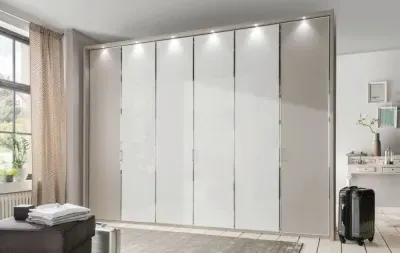 All In Glass Mirror Front Wardrobe