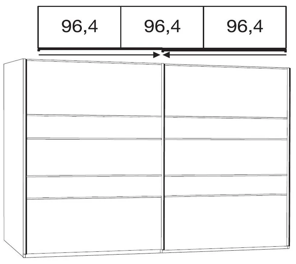 Arco 2 Door Sliding Wardrobe - White