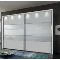 Arco 2 Door Sliding Wardrobe - White