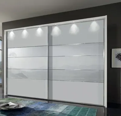 Arco 2 Door Sliding Wardrobe - White image