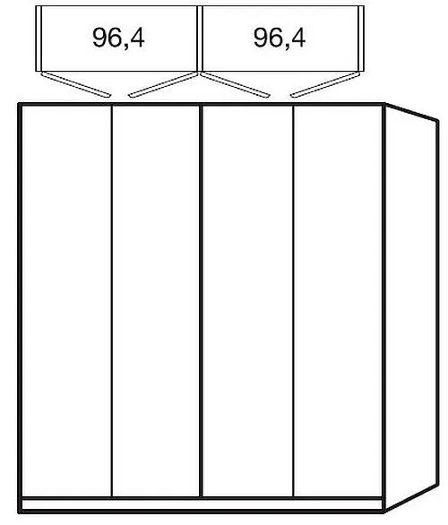 Asmara 4 Door Wardrobe - Champagne