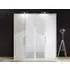 Berlin 4 Door Wardrobe - White, Glass