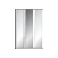 Berlin 4-Door Wardrobe with Mirror - White