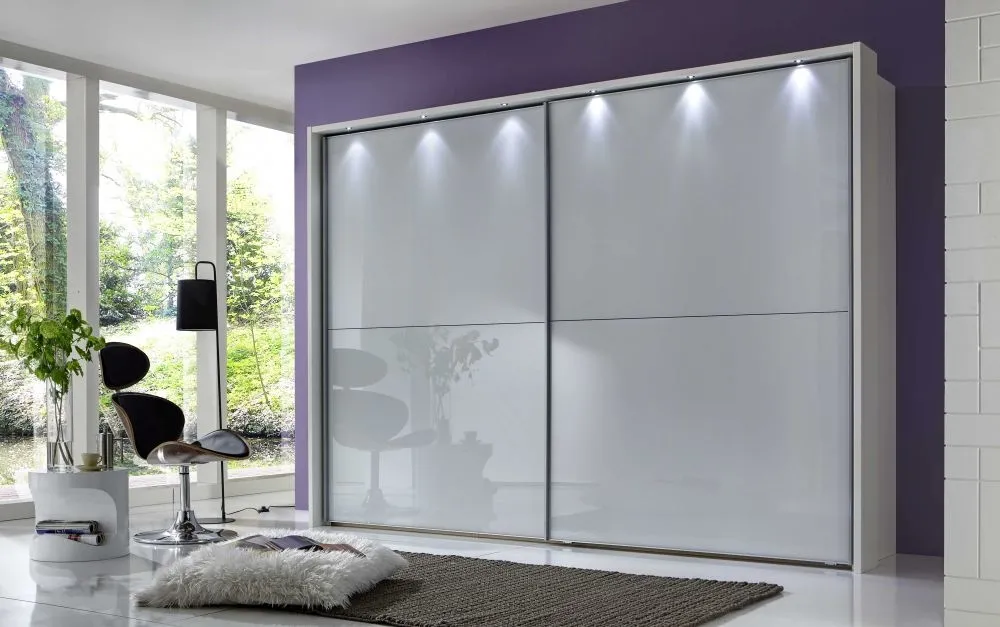 Berlin Full Glass Sliding Wardrobe