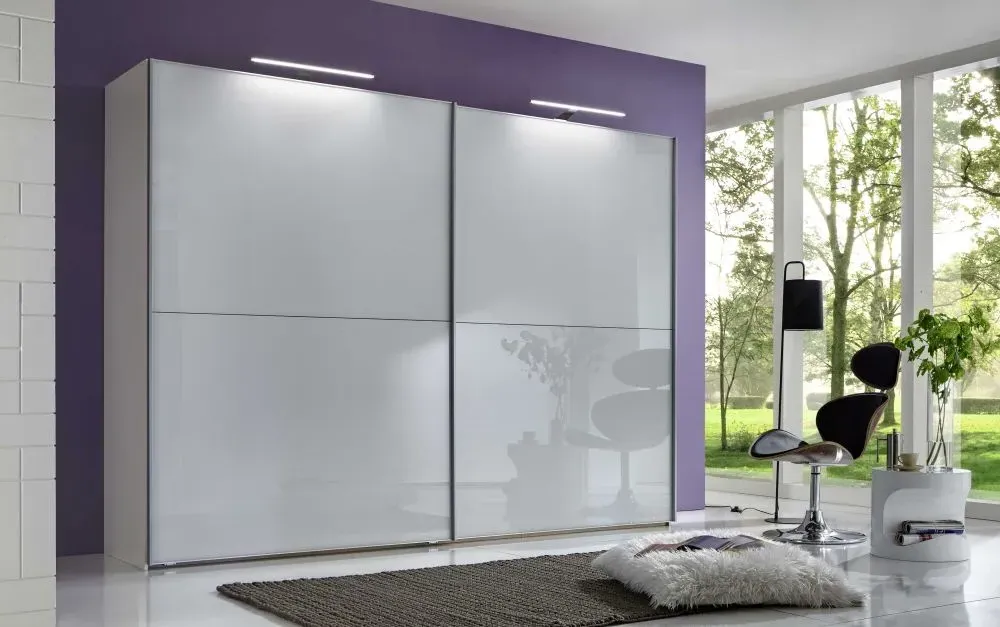 Berlin Full Glass Sliding Wardrobe