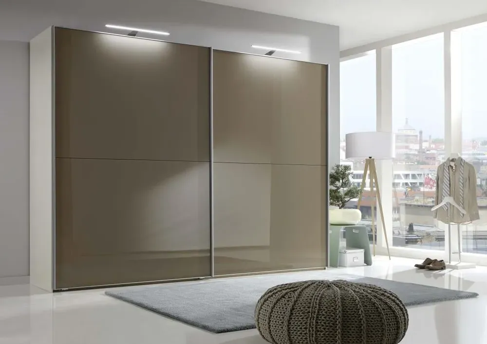 Berlin Full Glass Sliding Wardrobe