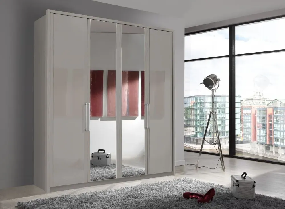 Berlin Glass and Mirror Wardrobe