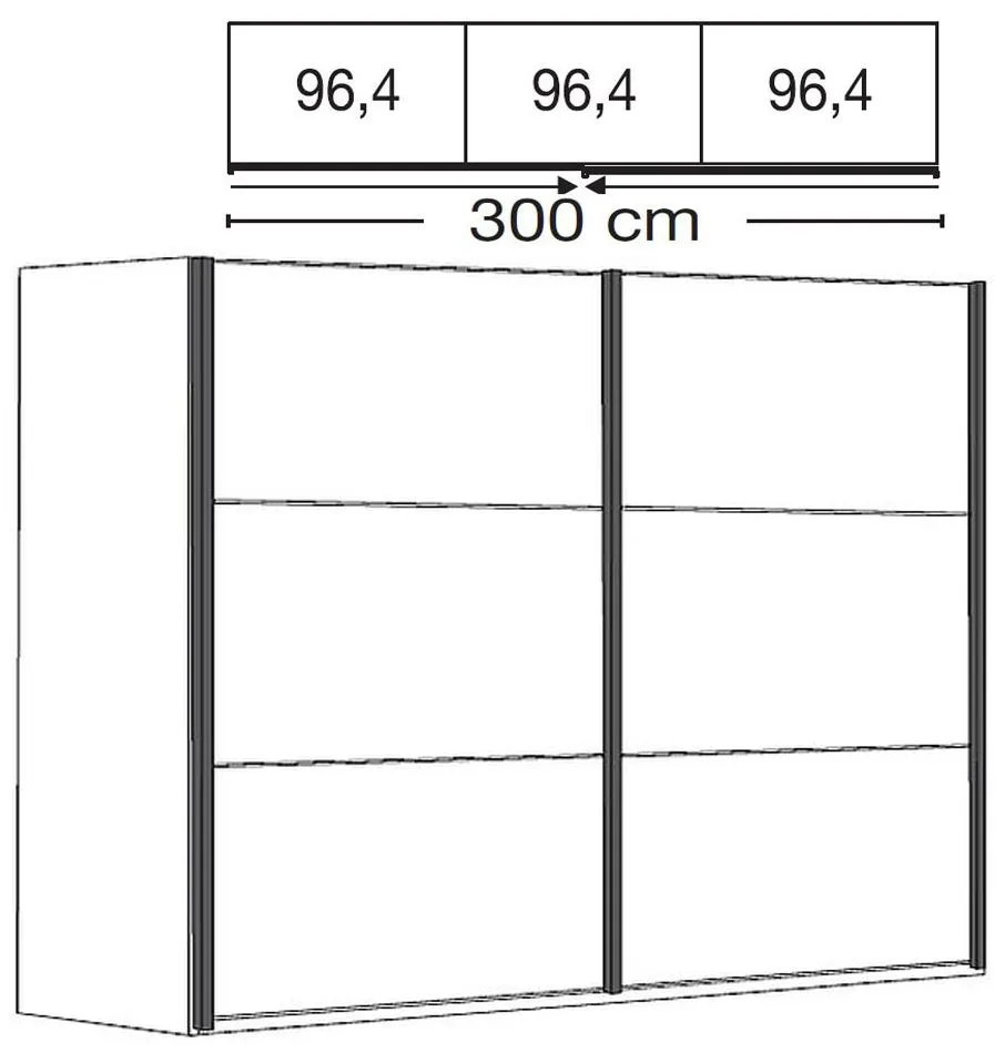 Breda 2 Door Sliding Wardrobe - White